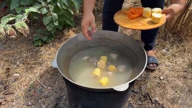 Рецепт супа на природе