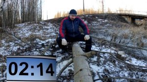 Обзор ручной пилы-цепи. Как ПРАВИЛЬНО пилить цепью в одиночку.