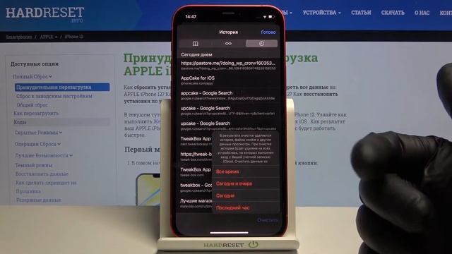Удаление истории-браузера на iPhone 12 / Как очистить историю посещения браузера на iPhone 12? смотреть онлайн