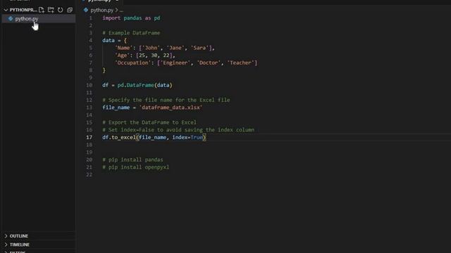 Python Dataframe to Excel - Generate Excel File - Python Tutorial смотреть онлайн