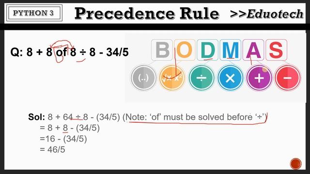 Python Tutorial | operator precedence in python |Eduotech| #18 смотреть онлайн