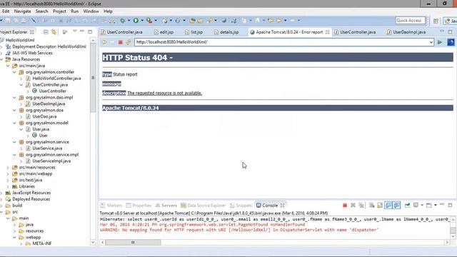 Spring MVC - 13 (Spring MVC Deleting a record from database) смотреть онлайн