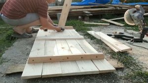 УЛИЧНЫЙ СТОЛ ИЗ ДОСОК СВОИМИ РУКАМИ ЗА КОПЕЙКИ