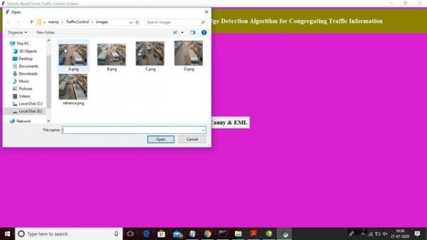 Density Based Smart Traffic Control System Using Canny Edge Detection Algorithm for CongregatingTra