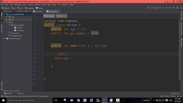 Java Object Oriented Programming 52 - This keyword in Java 2 смотреть онлайн