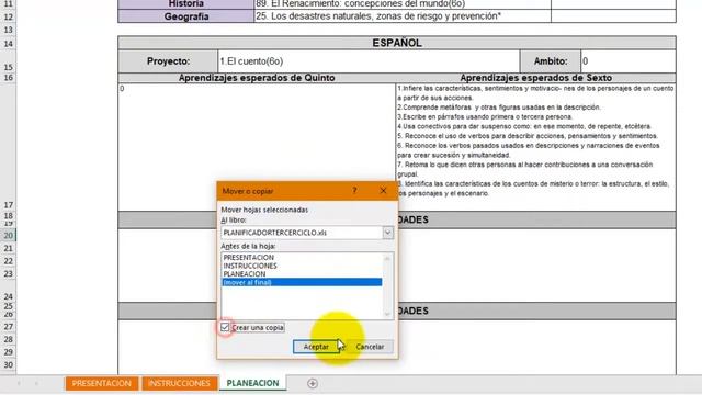 Copiar hojas de excel en el mismo libro