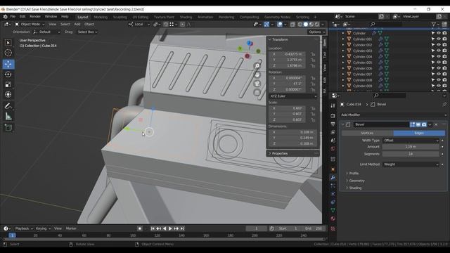 How to make stylized Sci-Fi Tank in blender 3.2 | Hard surface modeling Blender tutorial смотреть онлайн