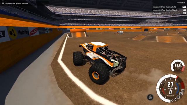 BeamNG Drive - BACKFLIPS IN A MONSTER TRUCK! смотреть онлайн