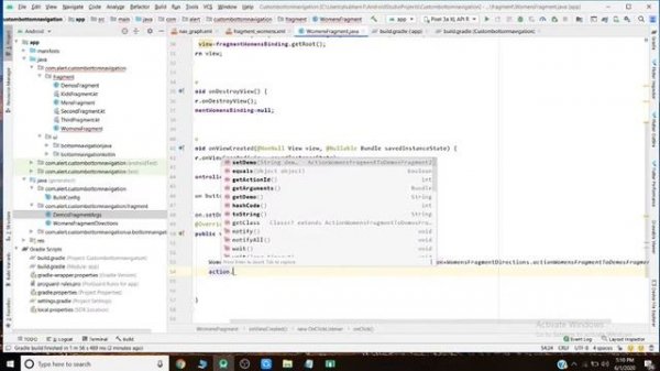 Safe Args plugin(pass data) in Navigation Component in android studio