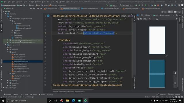 How to Create and Edit NAVIGATION DRAWER ACTIVITY 2021 | EASIEST WAY | Android Studio Latest Versio смотреть онлайн