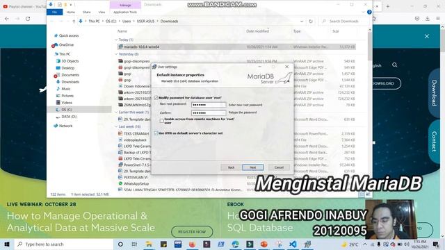 #43 Intalasi, Aktivasi, Menjalankan dan Membuat User Di Dalam MariaDb смотреть онлайн