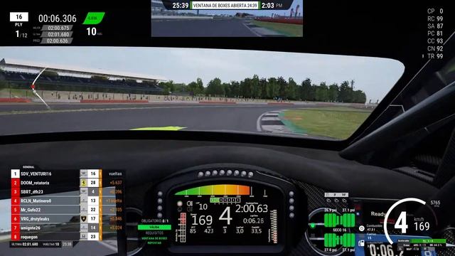 Raceline Silverstone/últimos 7 minutos aguantando a Rotatorix смотреть онлайн