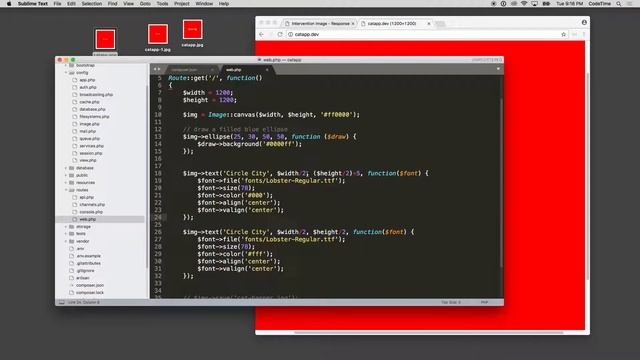 Image Manipulation With PHP Intervention, Part 7: Polygon & Rectangle смотреть онлайн