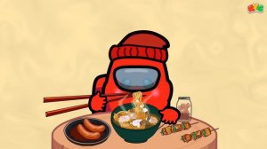 Among Us Convenience Store - Mukbang Animation