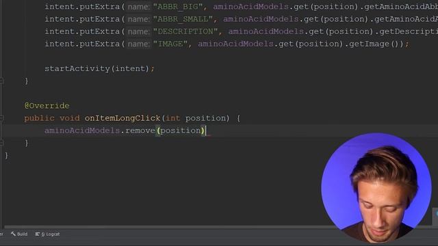 Removing Item from RecyclerView with OnLongClickListener смотреть онлайн