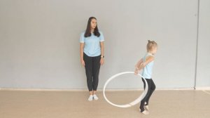 Урок №57 Связка упражнений с обручем. Художественная гимнастика. Обруч в художественной гимнастике