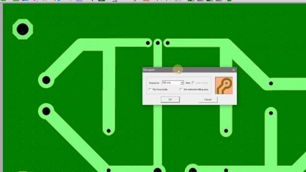 Obtaining G-CODE by importing Gerber and Drilling files into CopperCAM software-Drawing CNC Machine