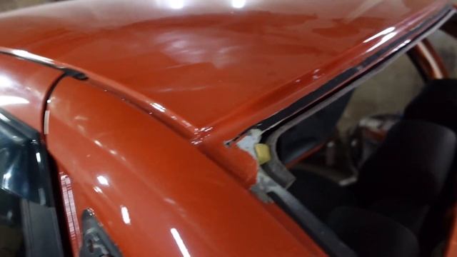 Лада гранда. Замена заднего стекла. смотреть онлайн