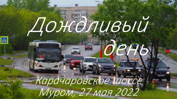 Дождливый день, Карачаровское шоссе, Муром, 27 мая 2022