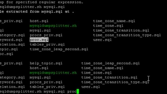 using mysqldumpsplitter.sh - split mysqldump scipt смотреть онлайн