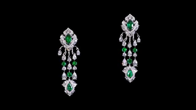 Серьги с изумрудами и бриллиантами | Emerald Earrings смотреть онлайн