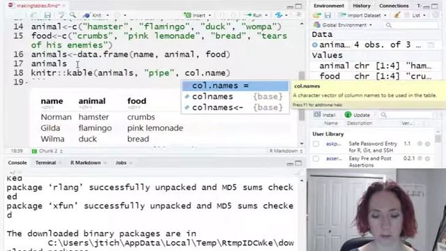 Making Tables With knitr::kable in R смотреть онлайн