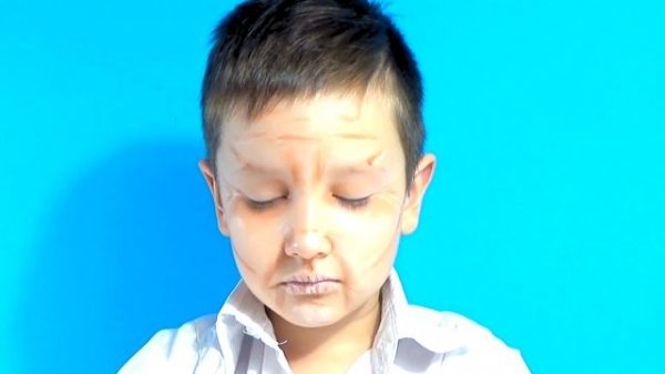 Превратился в ДЕДУШКУ oldman make-up tutorial / для детей kids children