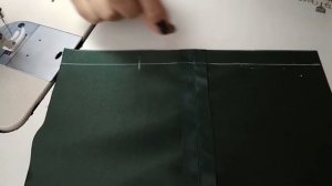 Втачивание молнии в изделие из кожи. Часть 1