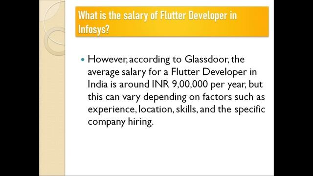 What is the salary of Flutter Developer in Infosys | Infosys me Flutter developer ki salary? смотреть онлайн