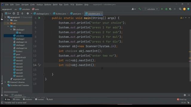 create simple calculator using java language смотреть онлайн