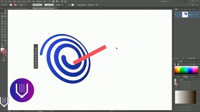 Design Negative Space Logo in Adobe Illustrator. Target logo Tutorial смотреть онлайн