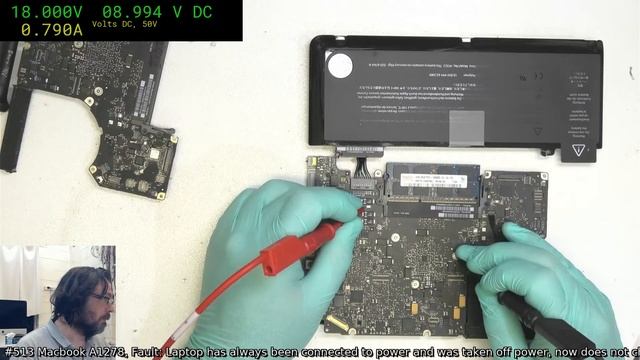 #513 Macbook Pro A1278 - Gets green Magsafe but no orange / charge. Not the battery? смотреть онлайн