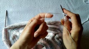 Реглан сверху спицами__азиатский росток и подрезы__продвижения вязания.