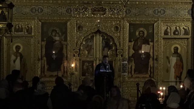 02.03.2023 Проповедь о. Радослава на великом повечерии с чтением покаянного канона смотреть онлайн