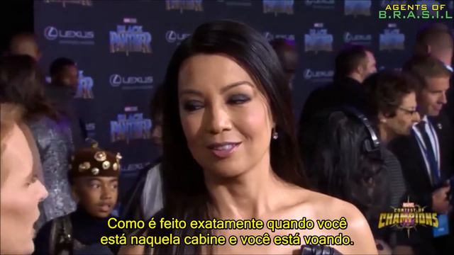 BlackPanther Premiere | Ming-Na Wen & Chloe Bennet falam sobre a 5ª temporada de Agents of SHIELD. смотреть онлайн