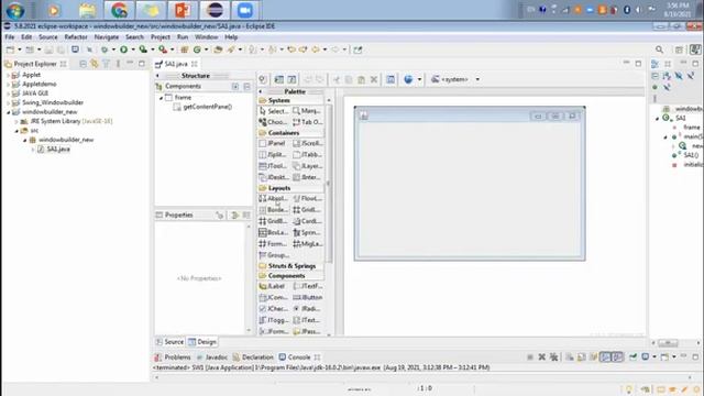 Java Swing and Java Window Builder смотреть онлайн