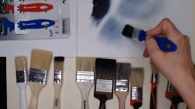 Рисуем сухой кистью. Кисти строительные - какие лучше. Уроки рисования смотреть онлайн