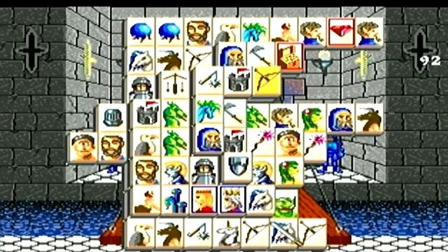 Shanghai II: Dragon's Eye - Tiles: FANTASY WORLD (Sega Genesis/Mega Drive) смотреть онлайн