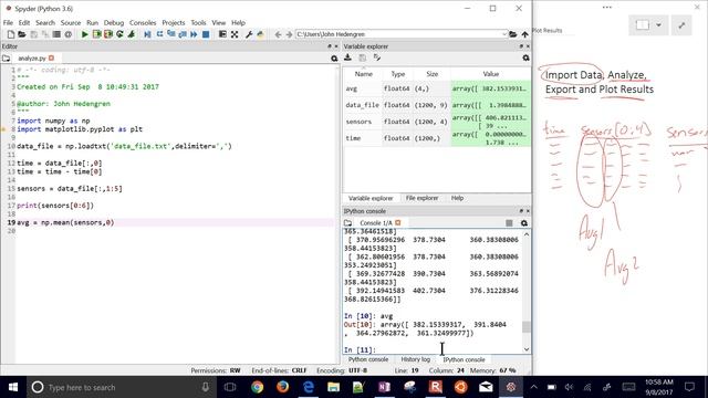 Import Data, Analyze, Export and Plot in Python смотреть онлайн