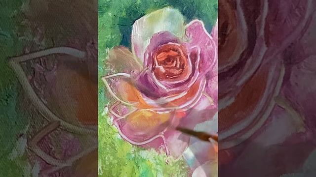 Пишу "Розы". Художник Татьяна Устьянцева. смотреть онлайн