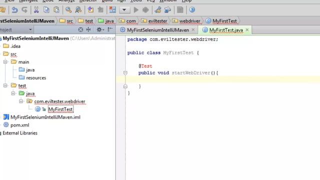 How to create a simple Selenium WebDriver test using Java and IntelliJ смотреть онлайн