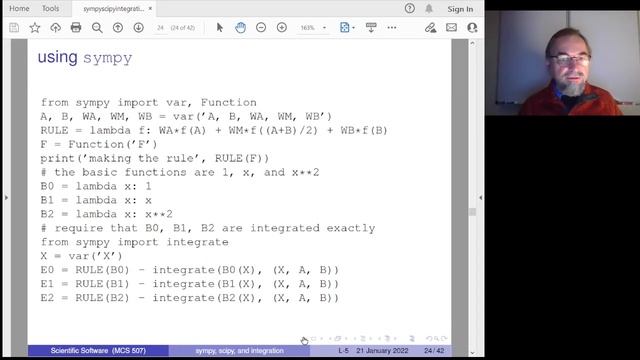 sympy, scipy, and integration смотреть онлайн
