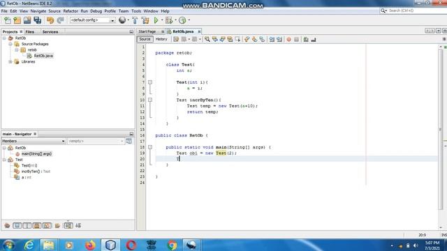 Java the complete Reference Ninth Edition (Chapter 7) Example (8) Returning Object смотреть онлайн