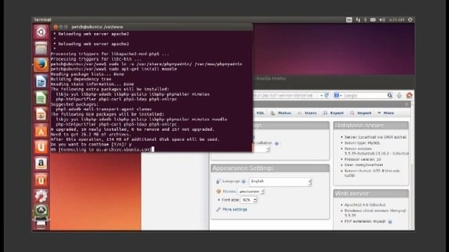 การติดตั้ง php mysql phpmyadmin บน Ubuntu และติดตั้งเว็บ LMS ลงใน Ubuntu Server โดยใช้ Moodle смотреть онлайн