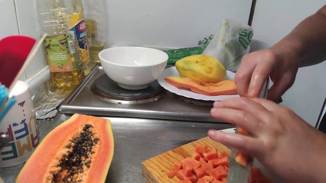 Papaya y Mango, ¿como preparar? Папая и Манго как приготовить? Papaya and Mango how to cook смотреть онлайн