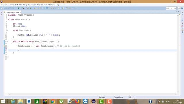Java Constructor смотреть онлайн