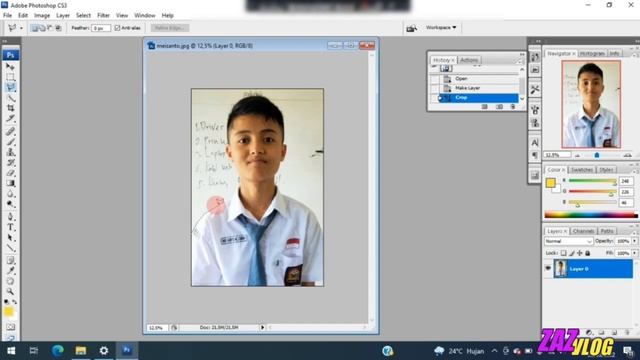 Cara Membuat Pas photo latar merah dan biru di Adobe photoshop cs 3 portable смотреть онлайн