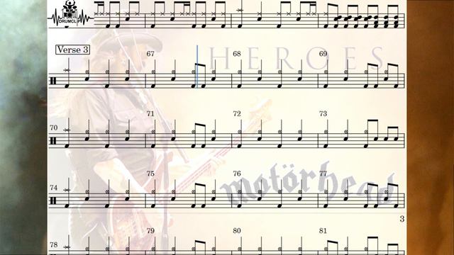 Motörhead - Heroes (live) (Drum Score) смотреть онлайн