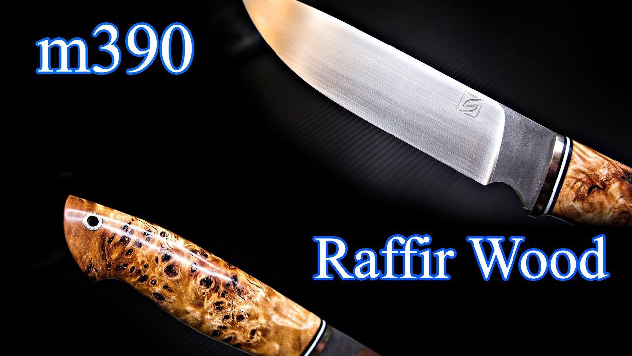Делаем нож из M390 steel & Raffir Wood Handle смотреть онлайн