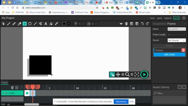 Wick Editor basic: bouncing square смотреть онлайн
